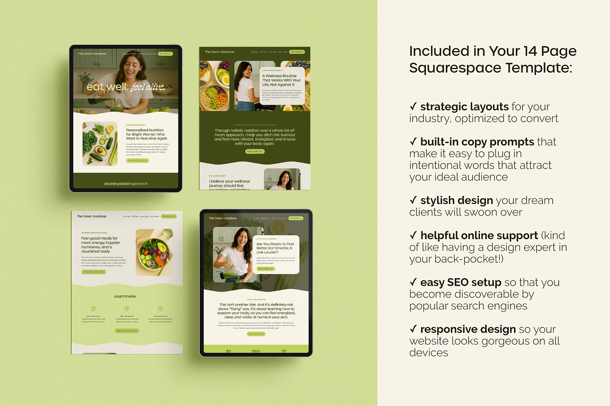 Squarespace Website Template preview 4