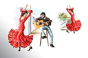 Welcome to Spain, a Person Illustration by Daria Ustiugova (Thumbnail 7 of 15)