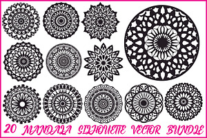 20 Sacred Geometry Mandala Set, an Illustration by hafijul