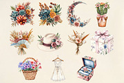 Boho Wedding Design Elements, an Illustration by Pixels.Craft (Thumbnail 4 of 6)