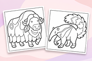 Animals: Relaxing Coloring Pages #2, an Animal Illustration by Inkivelle Studio (Thumbnail 2 of 3)