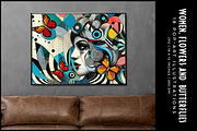 Women, Flowers and Butterflies, a Decorative Illustration by Digital Art Creations (Thumbnail 8 of 12)