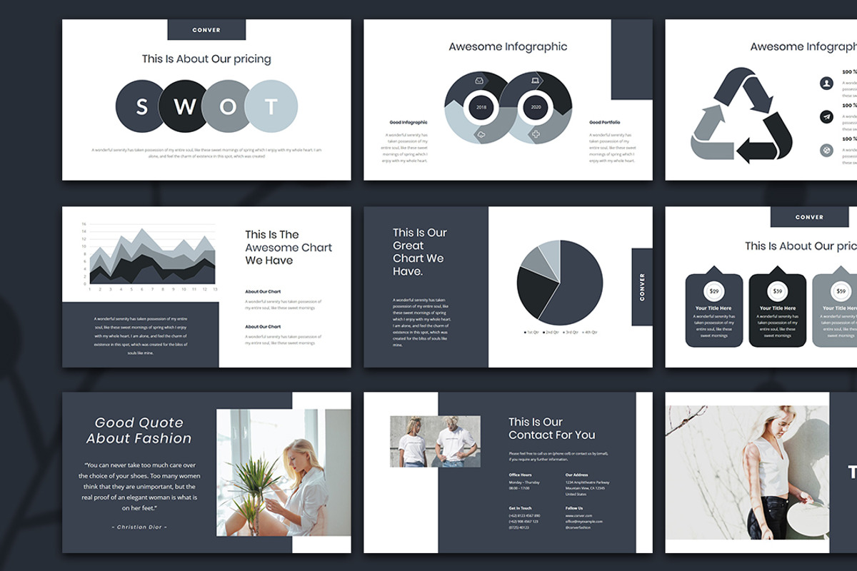 Conver– Creative Business PowerPoint, a Presentation Template by Raseuki (Photo 6 of 6)