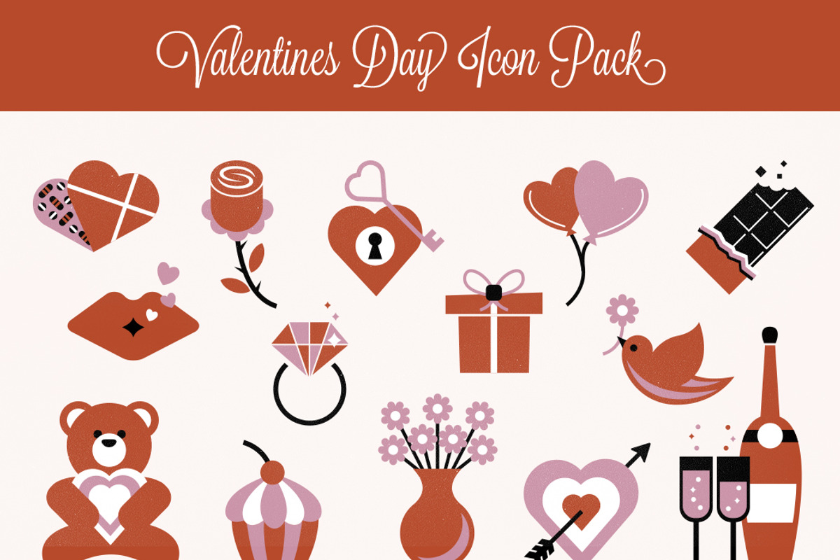 Valentines Day Icon Pack, an Icon by Lemonly