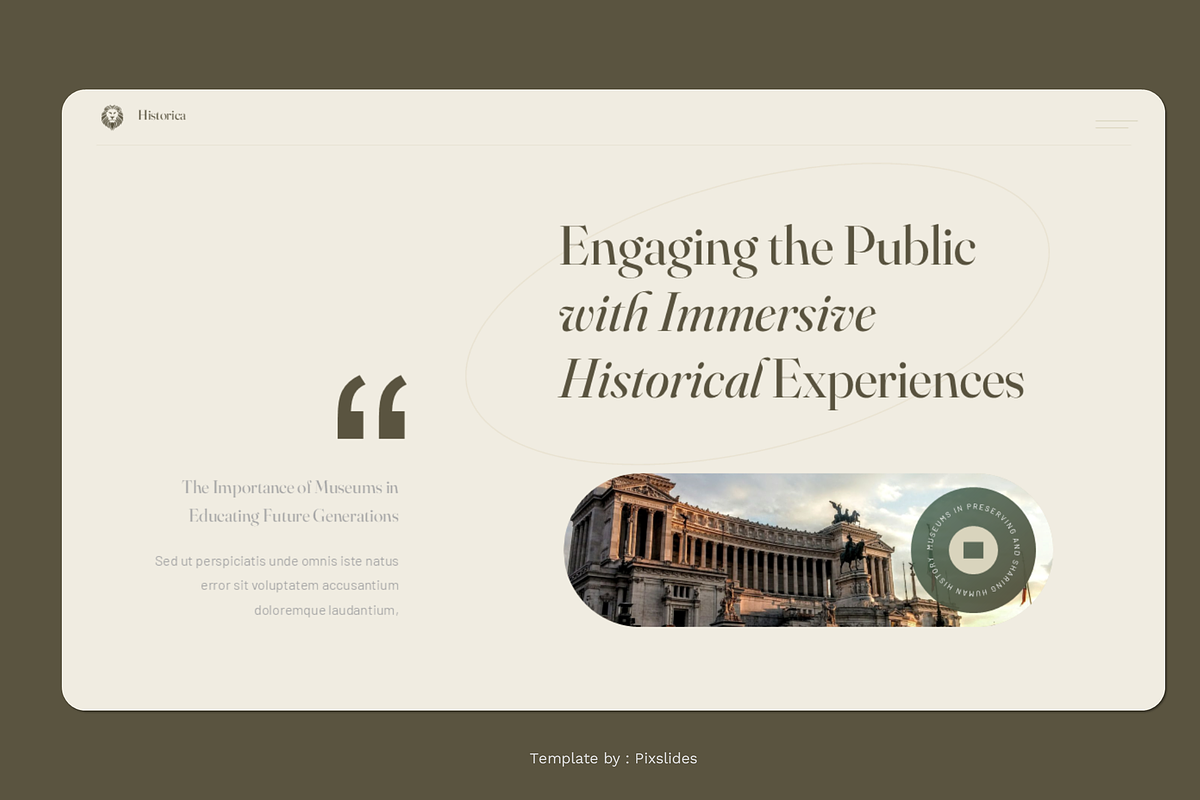 History & Museum Keynote, a Presentation Template by Pixslides (Photo 3 of 7)