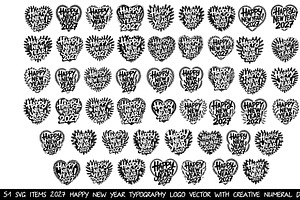 51 svg Modern 2027 Happy New Year, a Decorative Illustration by SketchArtStudio