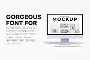 Melbourne - Geometric Sans Serif, a Sans Serif Font by Umitype (Thumbnail 2 of 15)