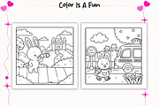 Little Cuddles Comfy Coloring Pages, a Decorative Illustration by Design Station (Thumbnail 2 of 4)