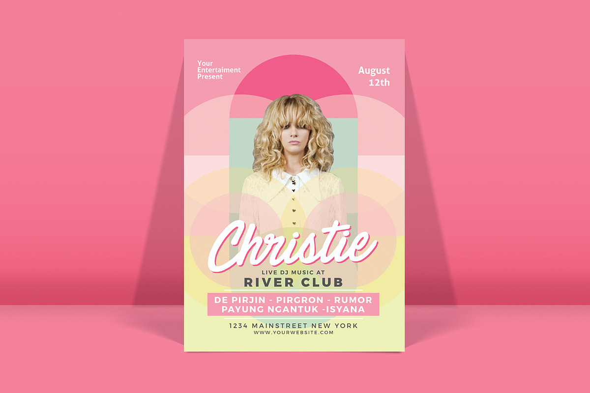 Female DJ Flyer, a Flyer Template by Muhamad Iqbal hidayat (Photo 1 of 4)