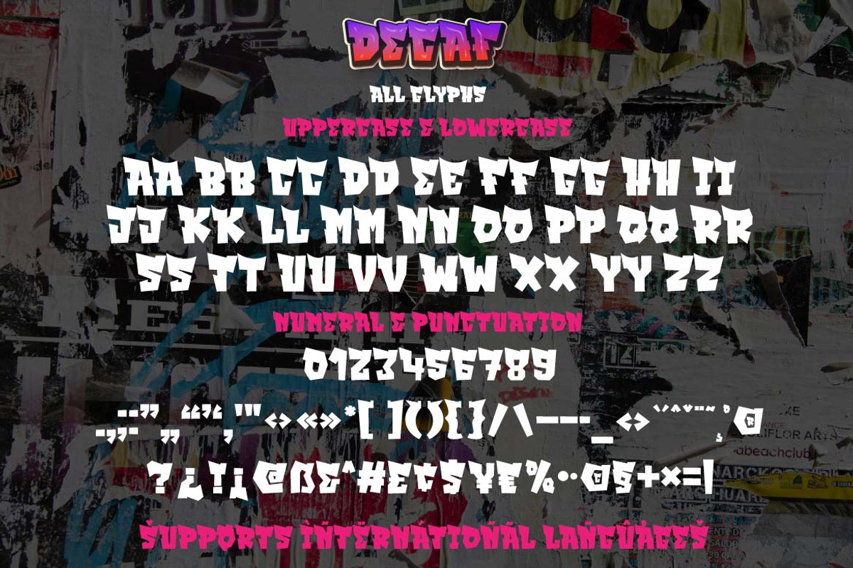 DECAF, a Font by twinstd (Photo 7 of 8)