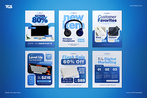 Electronic Social Media Pack, a Flyer Template by The Good Store