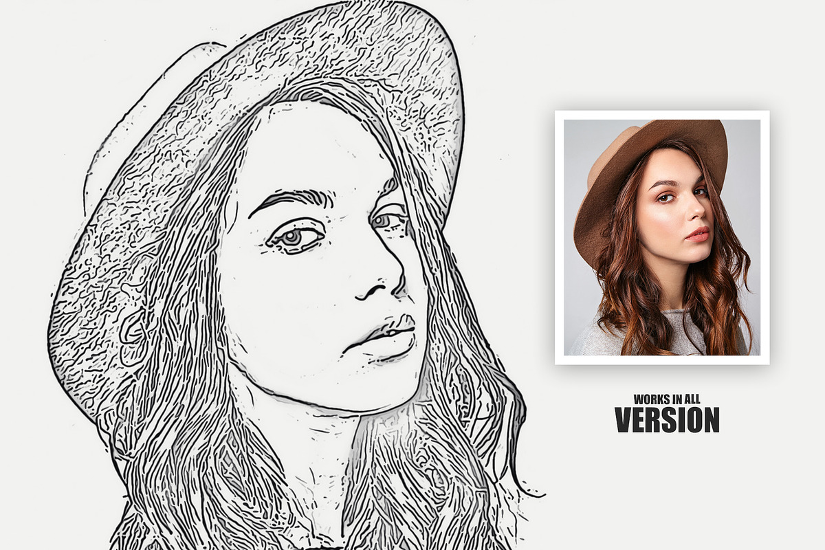 Sketch Cartooniz Photoshop Action, an Action Add-On by DesignCave (Photo 2 of 5)