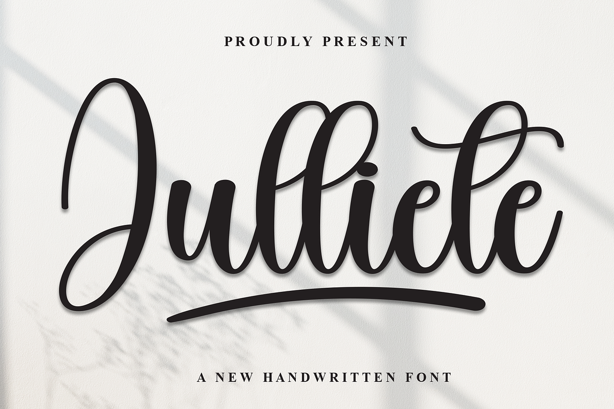 Julliete | Script Font, a Handwritten Font by Scratchones (Photo 1 of 9)
