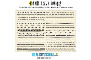 Hand Drawn Borders Doodle Borders