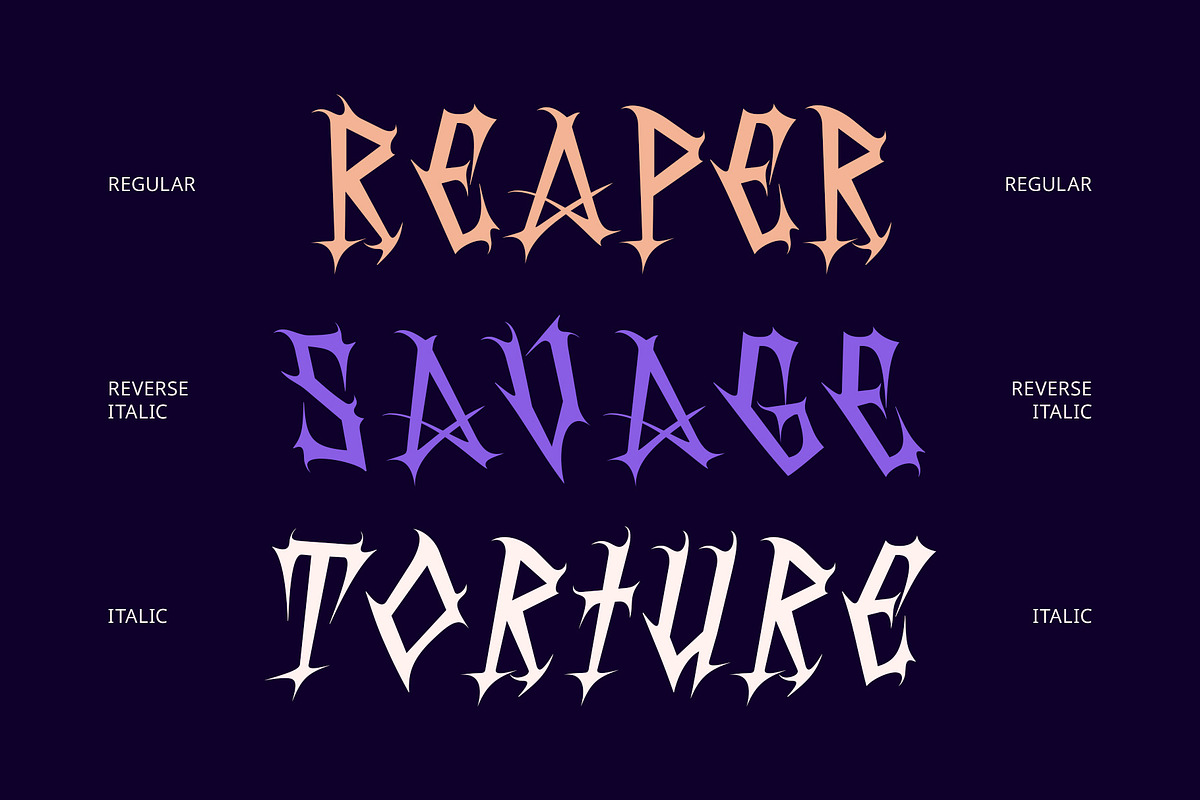 CS Wendigo – Black Metal Font, a Blackletter Font by Craft Supply Co. (Photo 3 of 8)