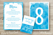 Blue Watercolor Invitation suit, an Invitation Template by Cheremuha (Thumbnail 5 of 10)