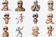 Minimalist Halloween Mummy Clipart, an Illustration by Black Bird Studio (Thumbnail 4 of 6)