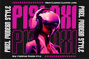 Phonixea - Pixel Condensed Font, a Handwritten Font by MaikoHatta (Thumbnail 1 of 4)
