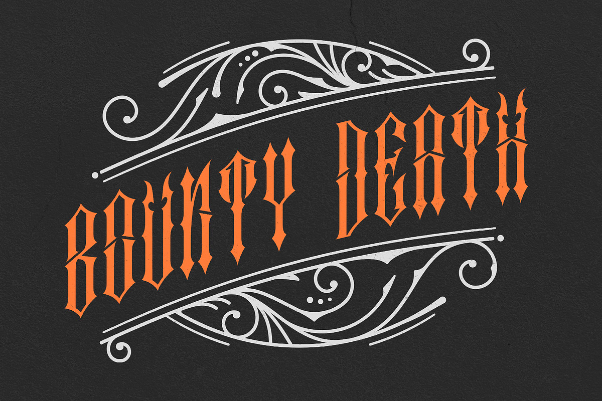Crucifer – Dark Gothic Blackletter F, a Blackletter Font by Letterara (Photo 4 of 15)