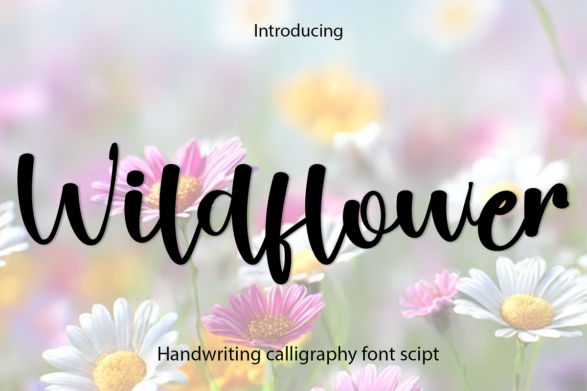 Wildflower, a Handwritten Font by FreshTypeINK (Photo 1 of 8)