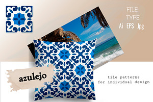 Set Of 50 AZULEJO TILES Templates