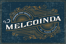 Melcoinda - Vintage Ornamental Font