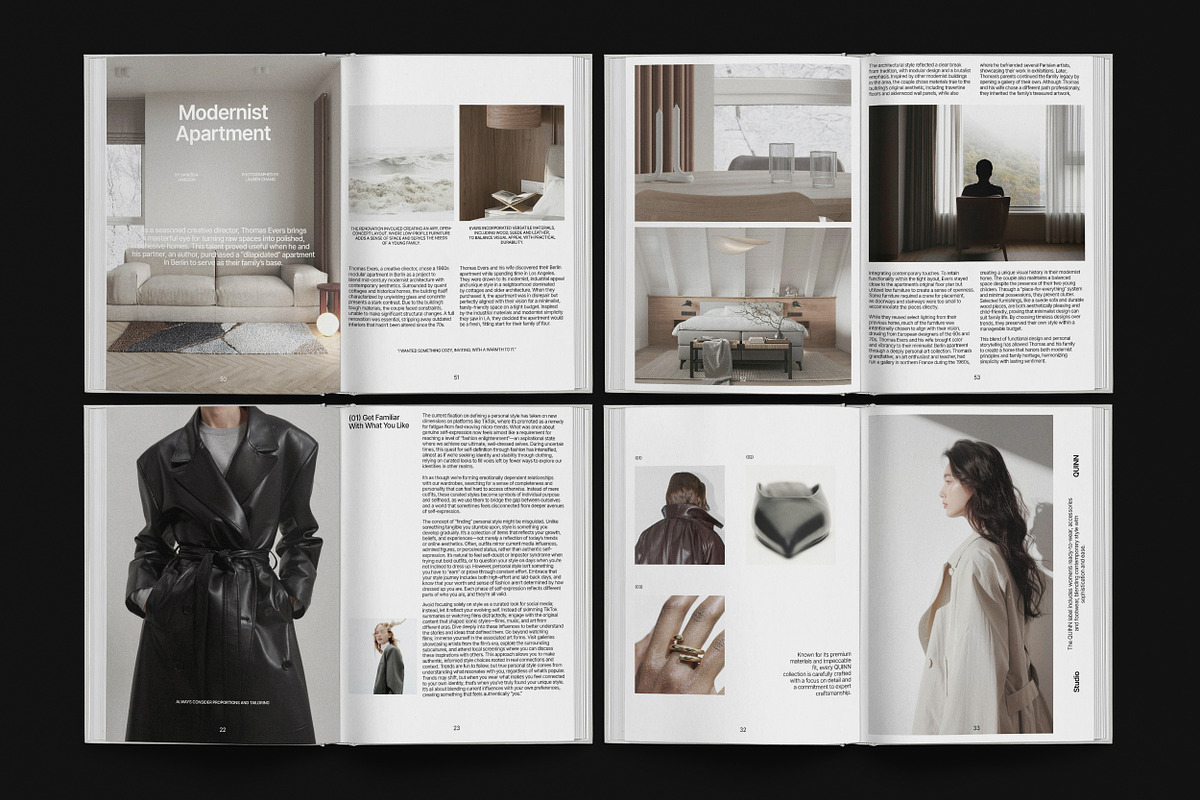 QUINN / Portfolio Magazine Template, a Brochure Template by Studio Dara (Photo 14 of 18)