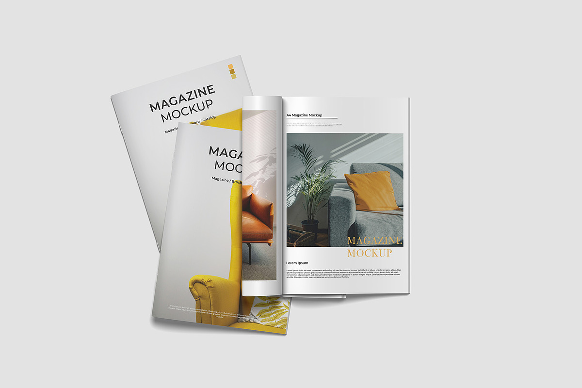 A4 Magazine Mockup, a Books & Magazine Mockup by Graphicbars (Photo 10 of 16)