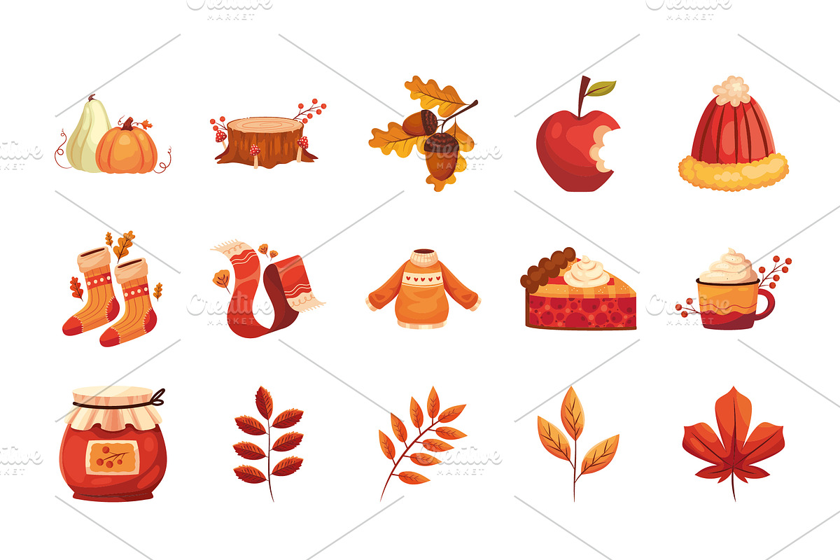 Cozy Autumn Illustration Set