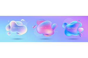 Futuristic Fluid Banner Design