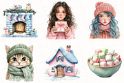 Cozy Pastel Christmas Clipart, an Illustration by OK Design (Thumbnail 5 of 5)