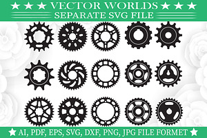 Sprocket Wheels Svg, Wheels Svg