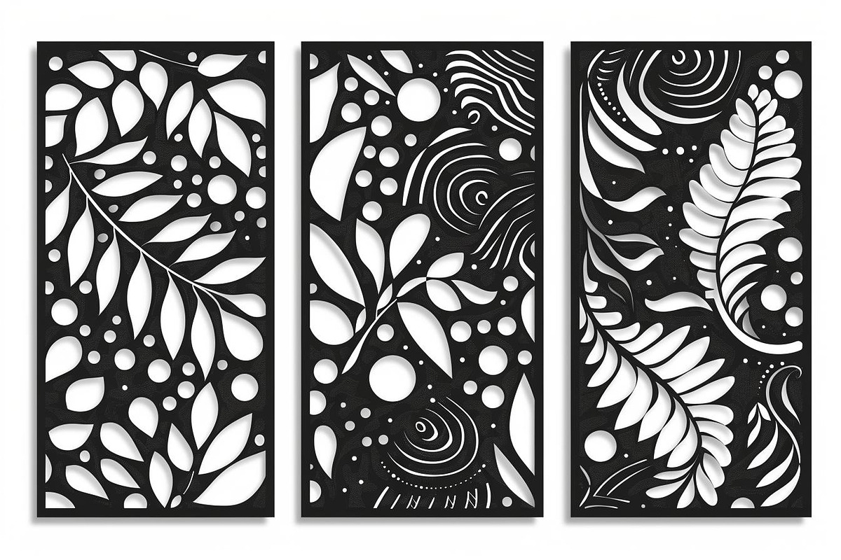 Decorative Wall Art Panel Vector Set, an Illustration by BIPLOB EXPERT (Photo 4 of 9)