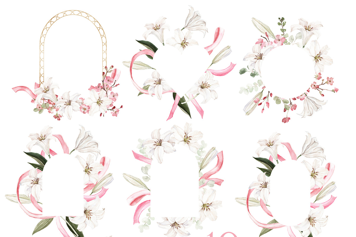 Watercolor Flower - Lily of LOVE, a Decorative Illustration by Beigetime (Photo 5 of 15)