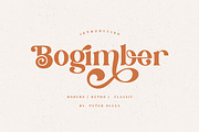 Bogimber - Retro Display Serif, a Serif Font by Cruzine (Thumbnail 1 of 10)