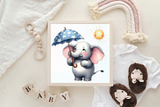 Funny Grumpy Animals Clipart, an Icon by CraftArtStudio (Thumbnail 6 of 6)