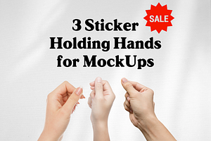 Sticker Holding Canva Mockups