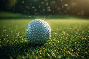Golf ball stock image