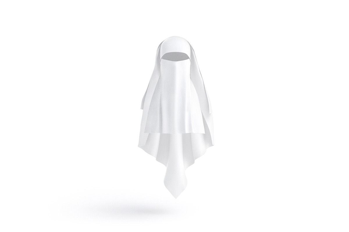 Muslim Woman White Niqab 3d Model, an Object 3D Model by rebrandy (Photo 1 of 9)