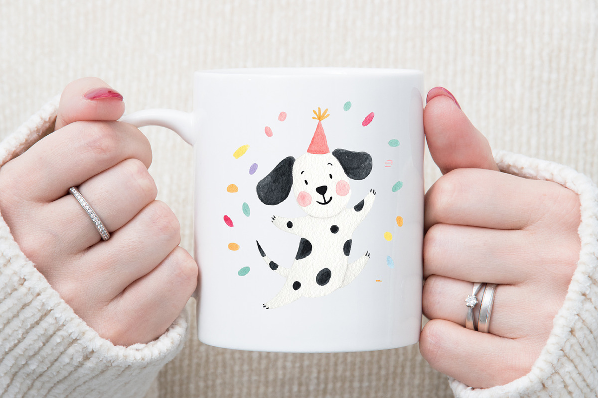 Whimsical New Year Dog Clipart, an Illustration by Sublimation Artist (Photo 5 of 6)