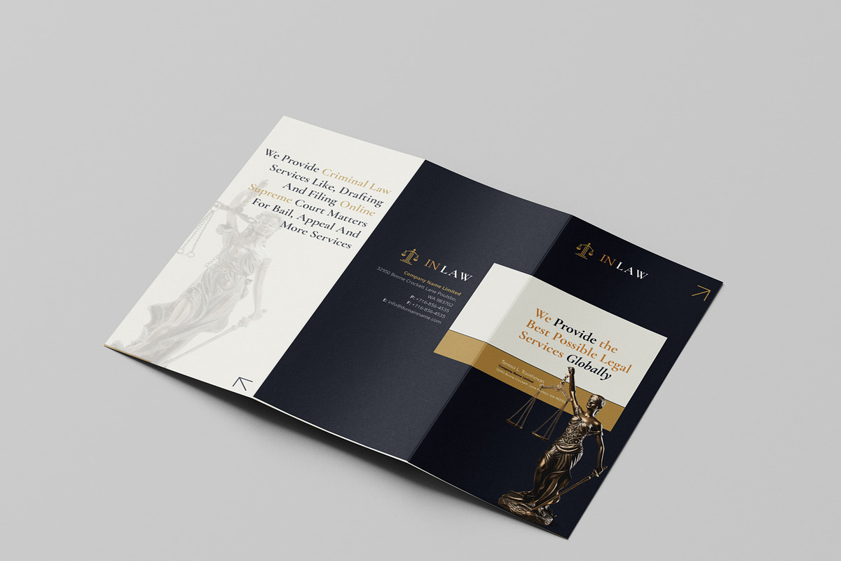 Lawyer Tri-fold Brochure, a Brochure Template by azadcsstune (Photo 3 of 5)