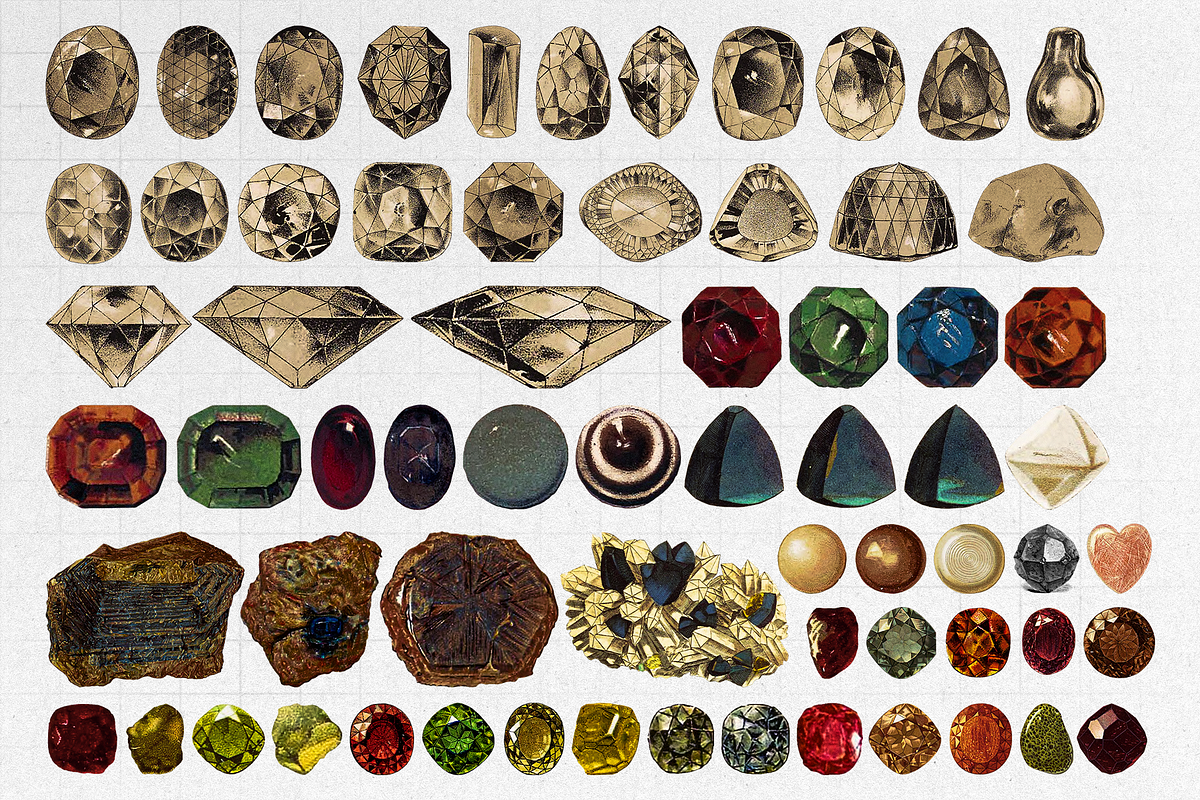 Gemstone Illustrations [1200+ PNG's], an Object Graphic by Meglenov (Photo 16 of 28)