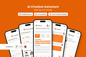 BuddyFun - Chatbot Design Template, an App Template by productype1