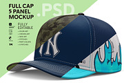 5-Panel Cap Photoshop Mockup, a Hat Mockup by LESZ Design (Thumbnail 1 of 11)