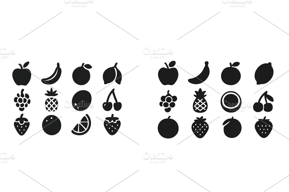 Colorful collection of various fruit, a Food Illustration by ZinetroN