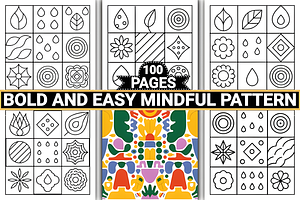 Bold and Easy Mindful Pattern, a Pattern Graphic by Coco Bloom