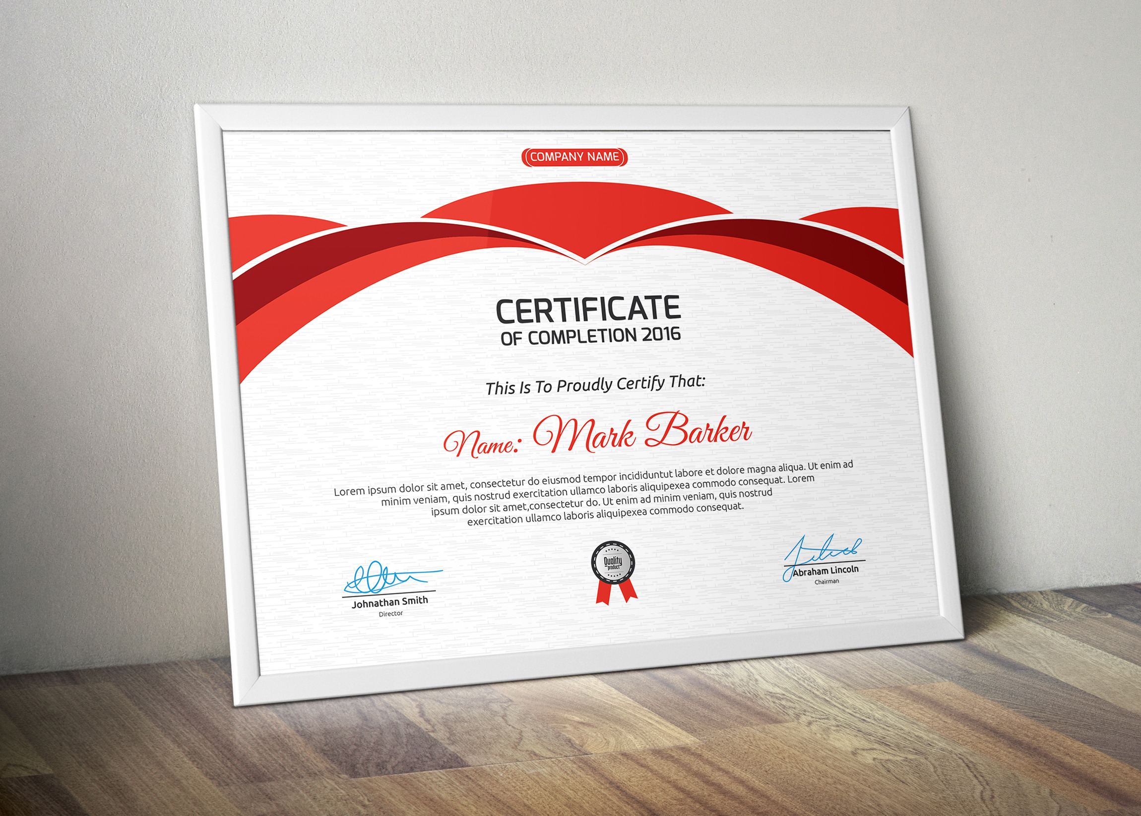 Certificate Word | PSD | AI