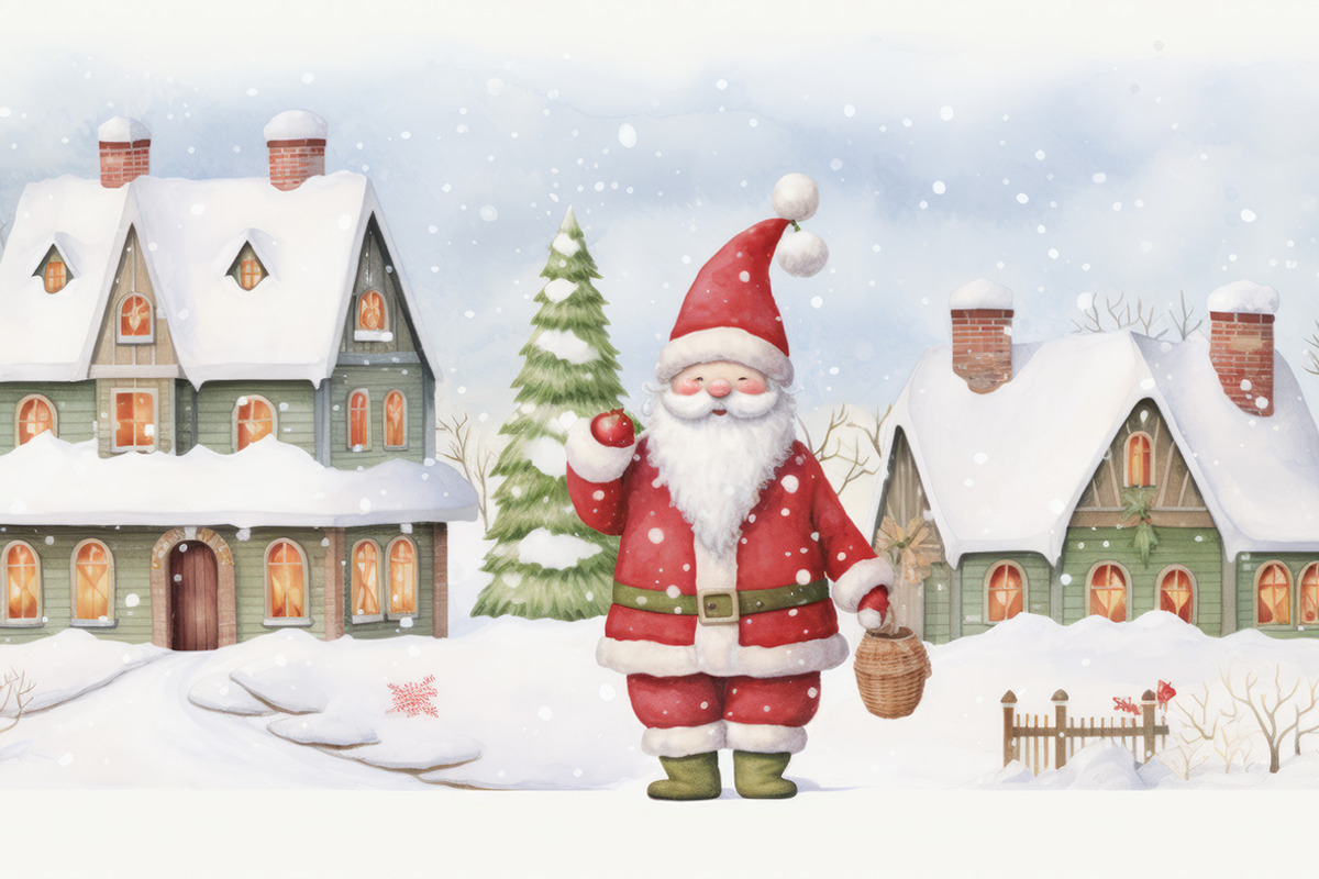 44 Cute Santas, a Seasonal Illustration by Handmadefont (Photo 9 of 12)