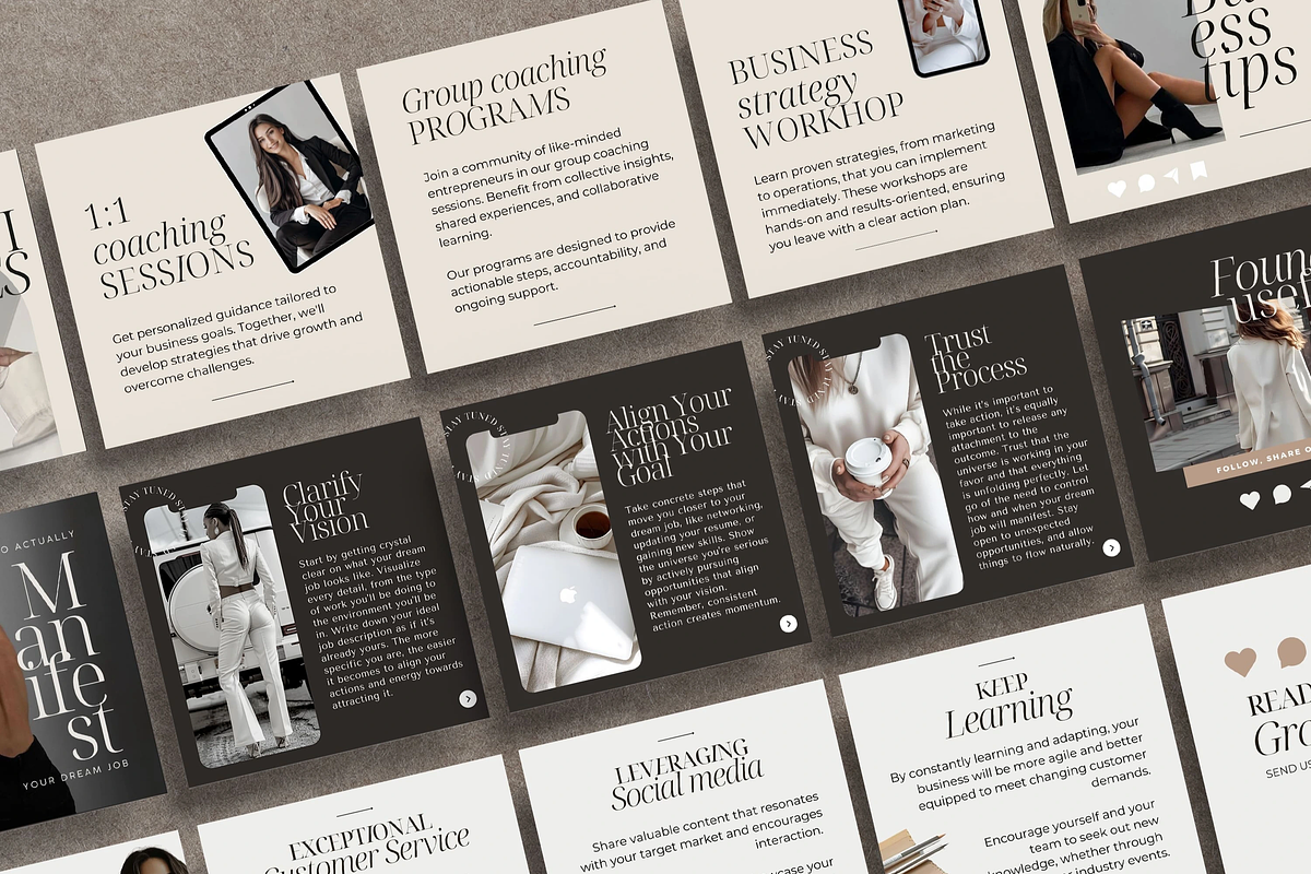 Business coach Instragram Templates, a Social Media Template by SwitzerShop (Photo 8 of 8)