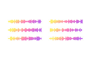 Podcast sound wave patterns with, an Illustration by YuliiaOsadcha